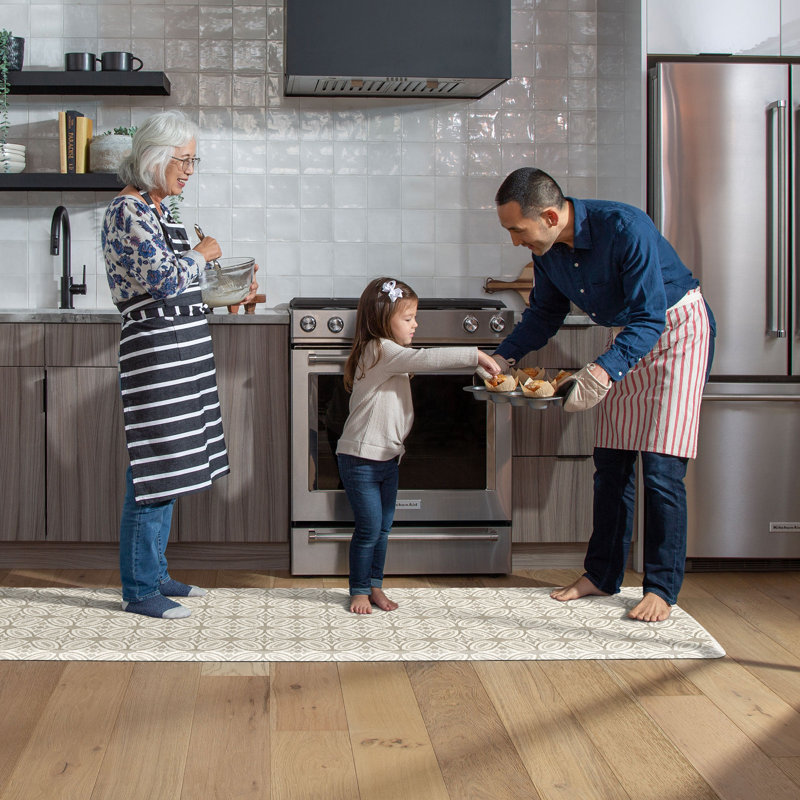 Tapis de cuisine Designer Comfort Anti-Fatigue, 30 po x 108 po, Sable pâle