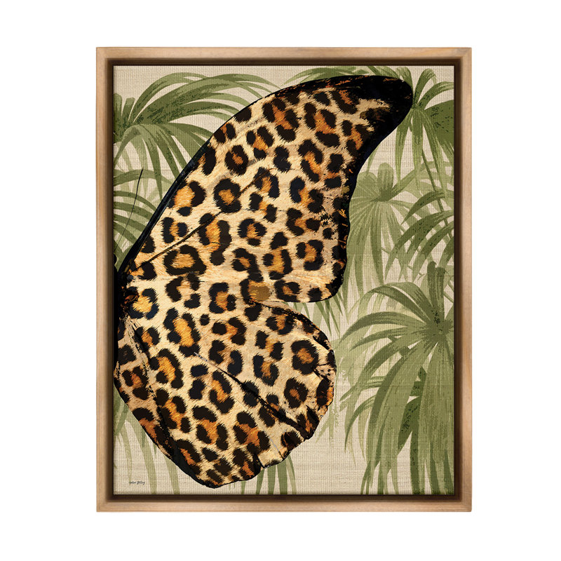 «Butterfly Wing with Pattern Floater Frame» par Amber Sterling sur, Cadre flottant orme Montalcino, H 31 po x l 25 po