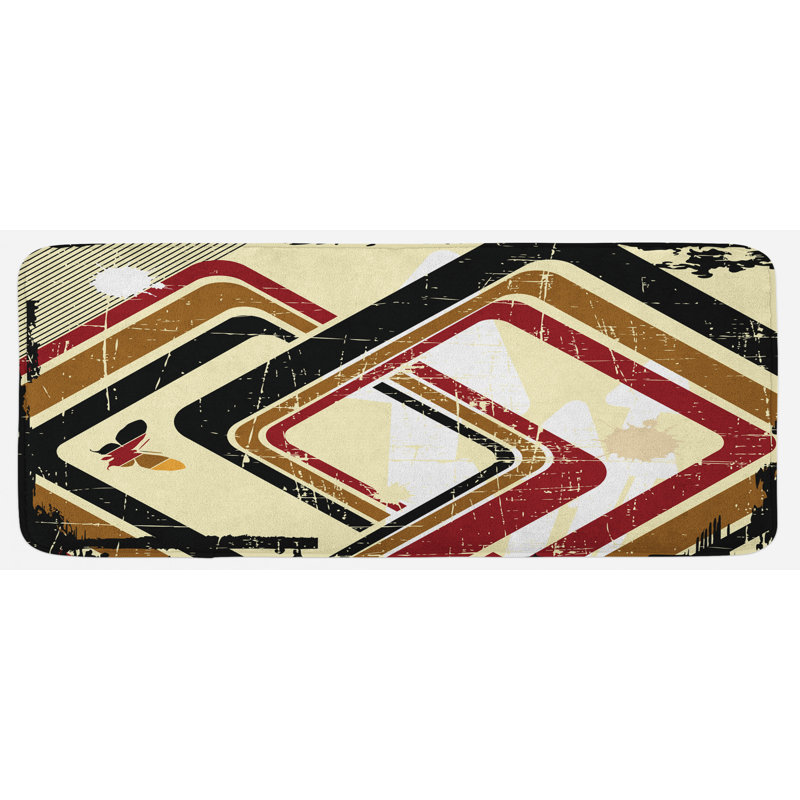 Tapis de cuisine abstrait