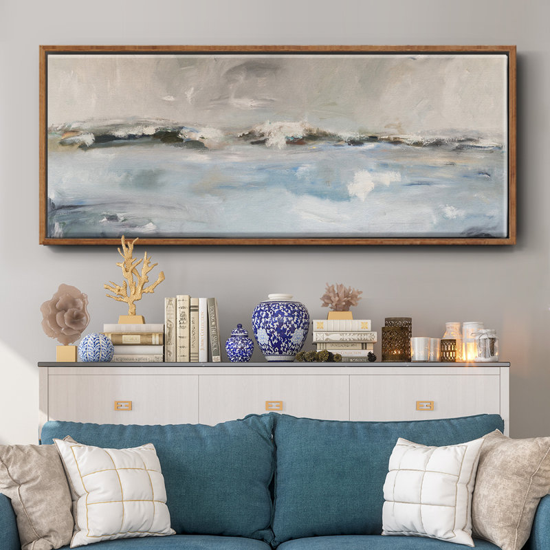 Surf Sans Turf- Framed Canvas, 8" H x 20" W