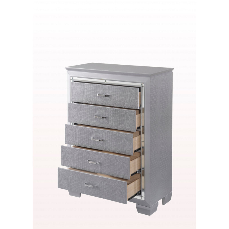 Miroir à commode haute 5 tiroirs 1Pc