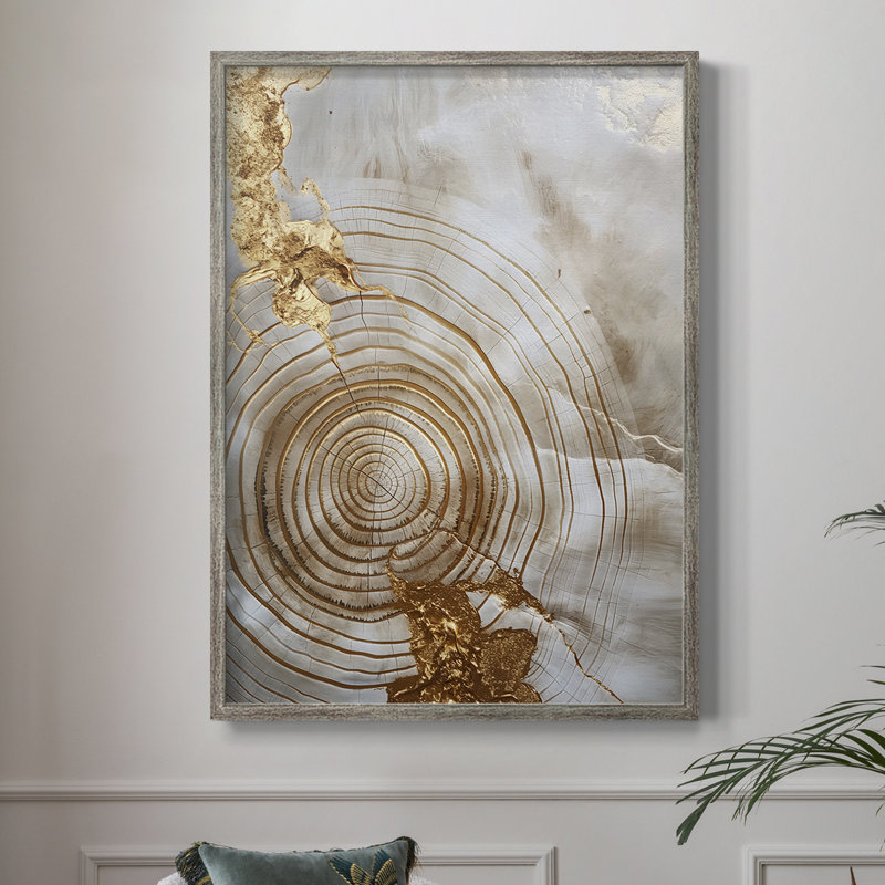 Reproduction encadrée ABSTRACT Series CLxxv - bois massif, H 21 po x l 17 po