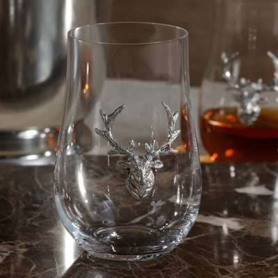Verre à vin et à eau en étain et verre Abduljabaar