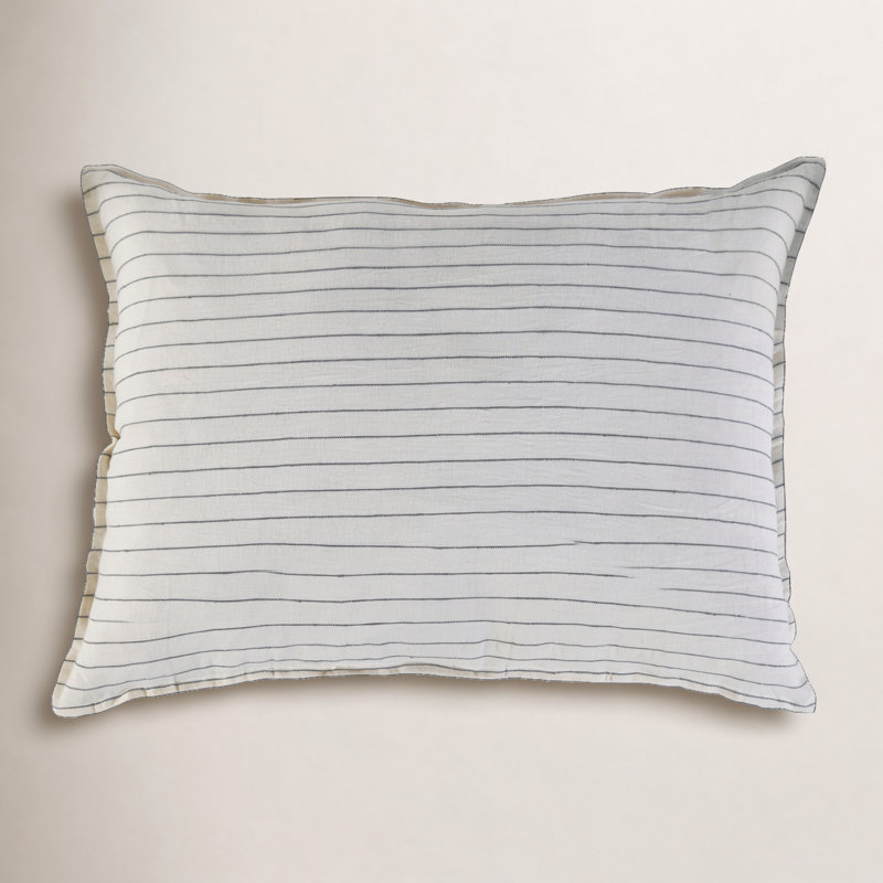Blake Collection Big Pillow (28" X 36"), Cream/Gray