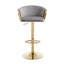 Tabouret tournant à hauteur réglable avec structure en métal-109264314