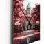 Horloge murale surdimensionnée rose University Welcome-399292228