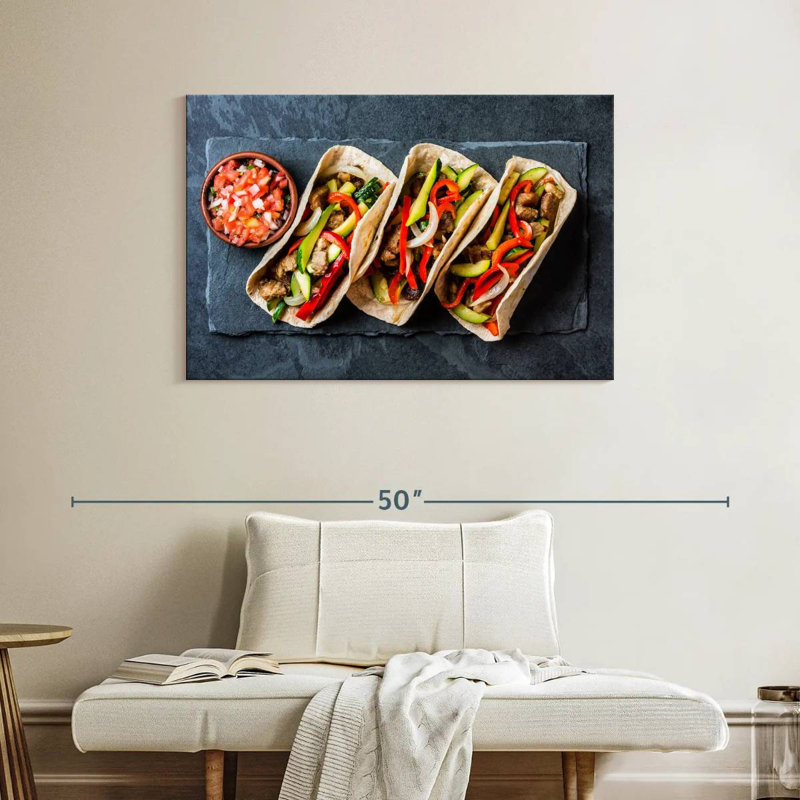 Yarlin Tacos De Cerdo, 26" H x 39" W