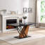 Extendable Dining Table, Modern Geometric Rectangular Table-1585087077