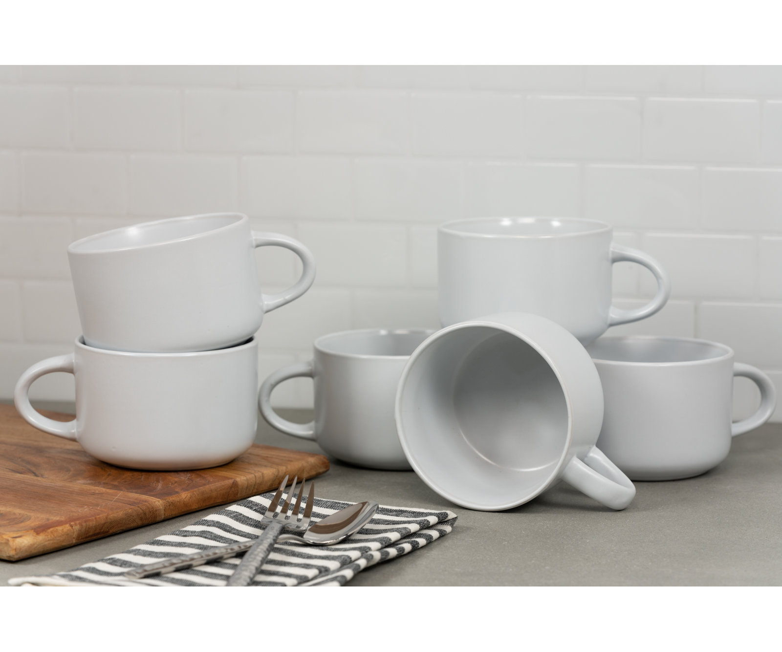 Wazee Matte Mug, White