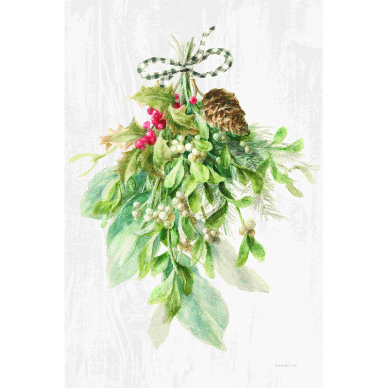 Peinture sur toile tendue Floursack Holiday, par Danhui Nai, H 12 po x l 8 po