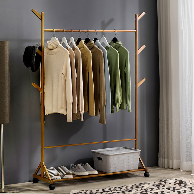 109cm Rolling Clothing Rack