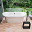 Tabouret de salle de bain noir-95354810
