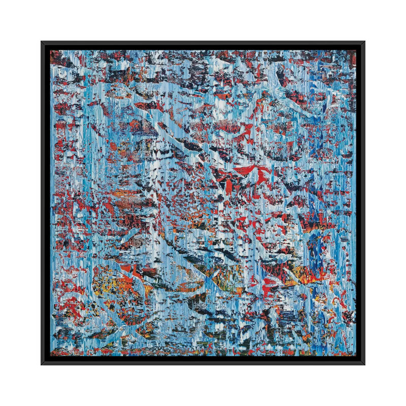 « bruno », reproduction sur toile, H 18 po x l 18 po x P 1,5 po, Toile avec cadre noir