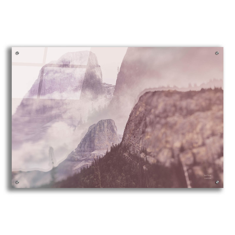 Art mural en verre Alberta Dream 2 'par Nathan Larson, H 24 po x l 36 po x P 0,2 po