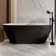 67'' Acrylic Freestanding Bathtub With Unique Diamond Pattern Design Chrome Overflow And Pop-up Drain