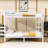 Metal Bunk Bed With Guardrails And Ladder-417150163-417150161
