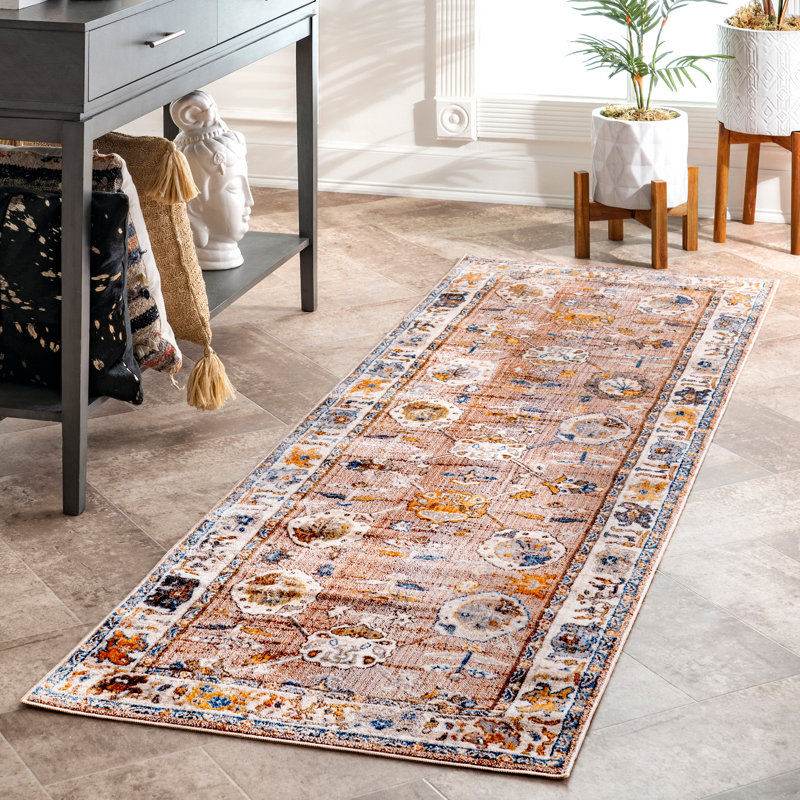Fussell Brown Area Rug, Runner 2'6" x 6'