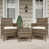 Beige Cushion/Brown Frame