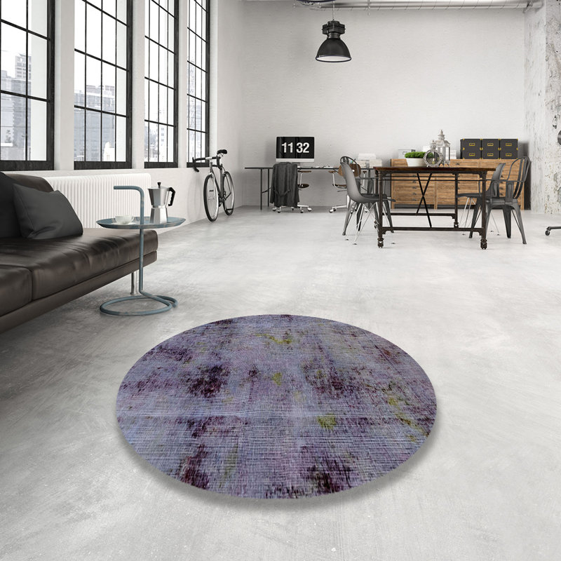 Abstract Indoor Rug, Round 7'