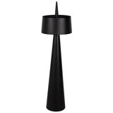 Moray 72'' Matte Black Novelty Floor Lamp with Outlet