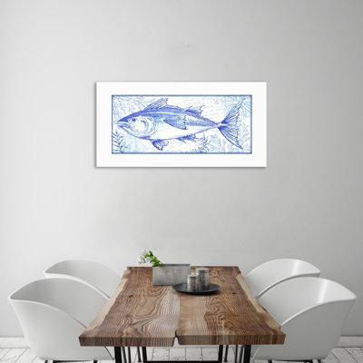 Bord de mer: poisson - reproduction sur toile tendue