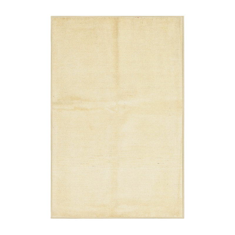 Tapis de zone ivoire contemporaine, Rectangle 2 pi x 3 pi