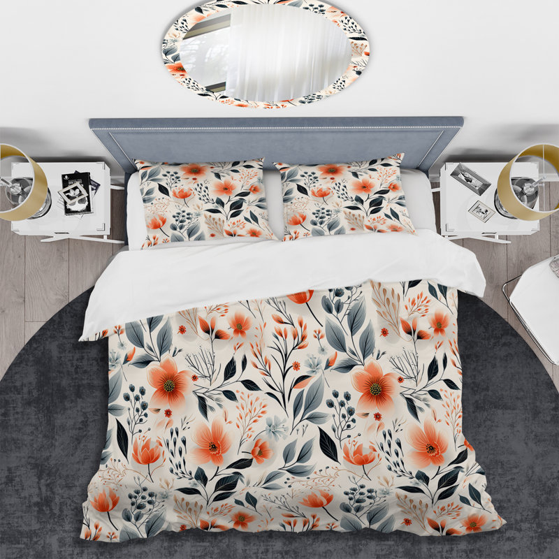 Ensemble de housse de couette Delicate Neutrals I, Housse de couette pour grand lit et 2 taies décor