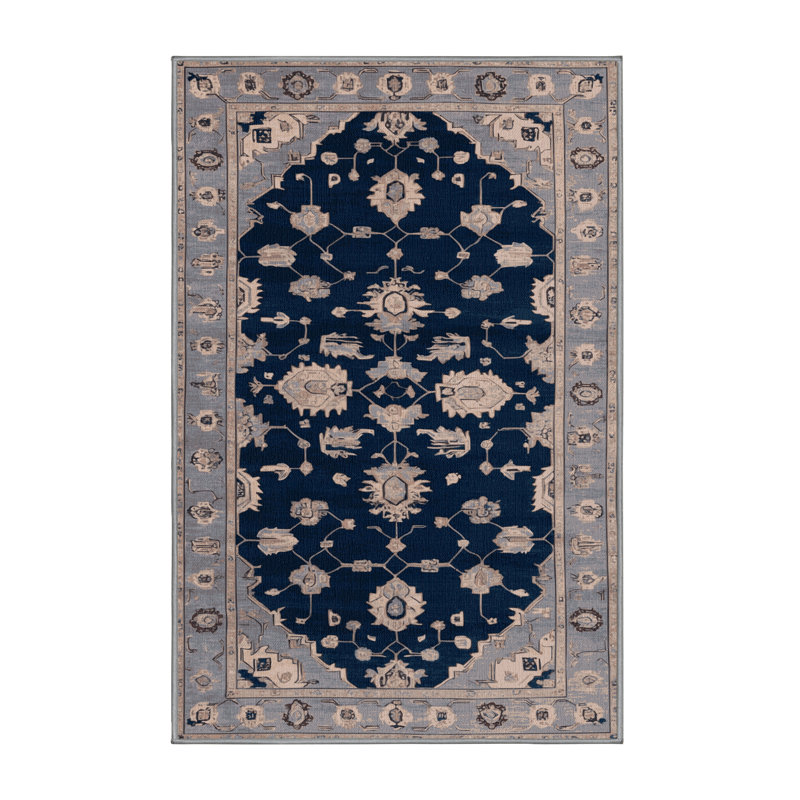 Machine Washable Overdyed Gray Area Rug, Rectangle 3' x 5'