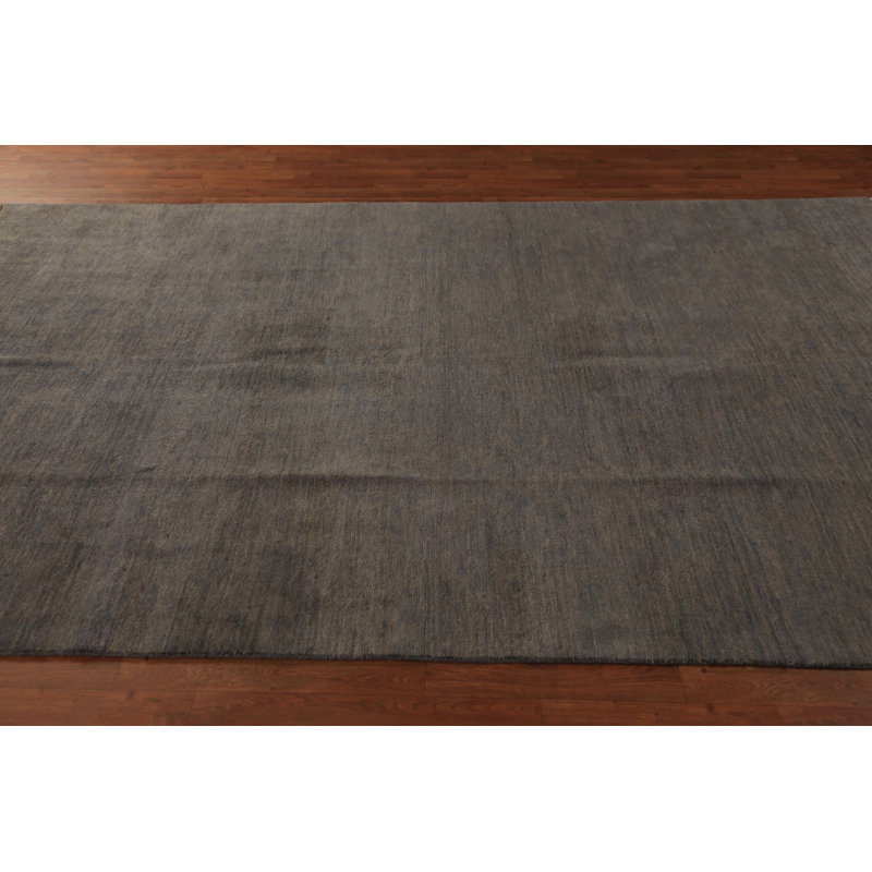 Tapis moderne fait à la main gris Gabbeh 6 x 10