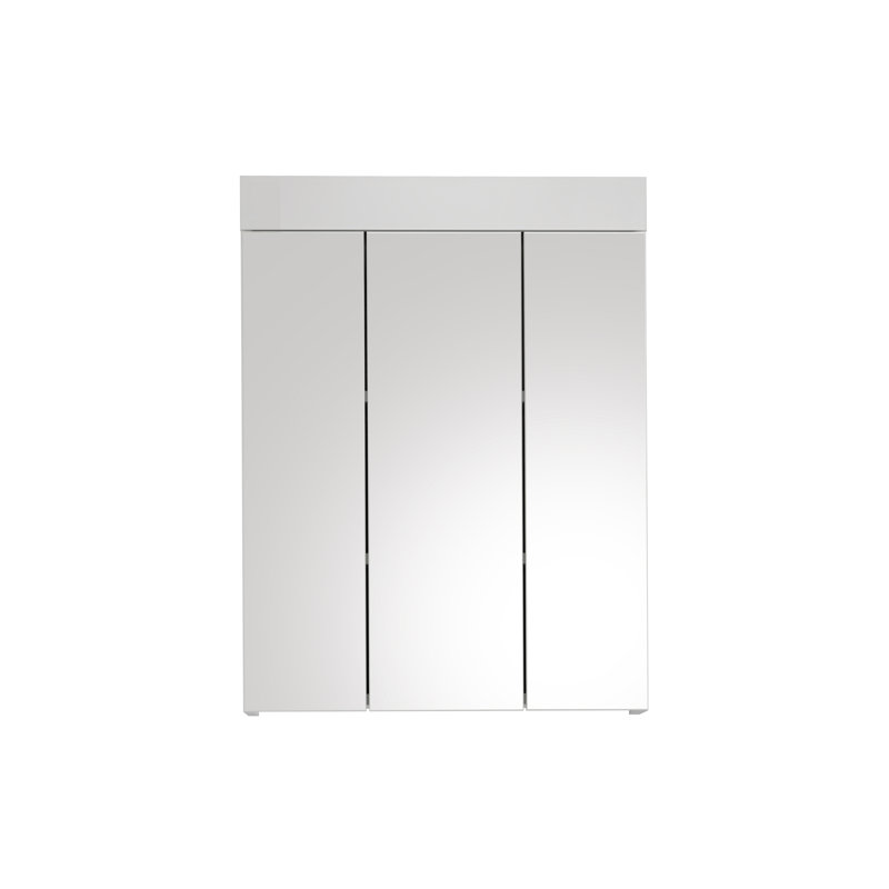 Breea mm Wide mm H Surface Mirrored Cabinet with Mirror and 2