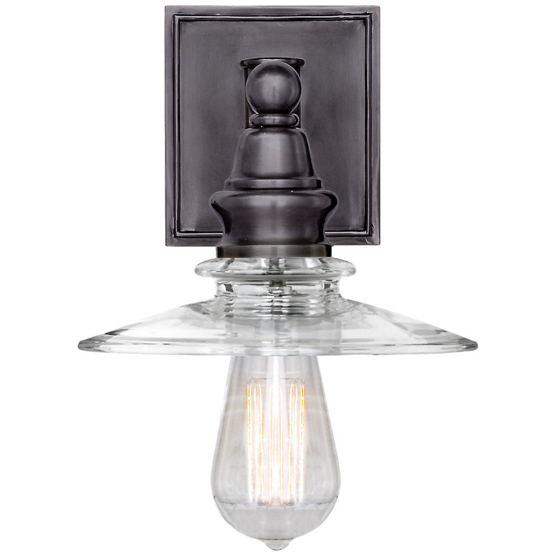 Chapman & Myers Covington Shield Sconce, Bronze