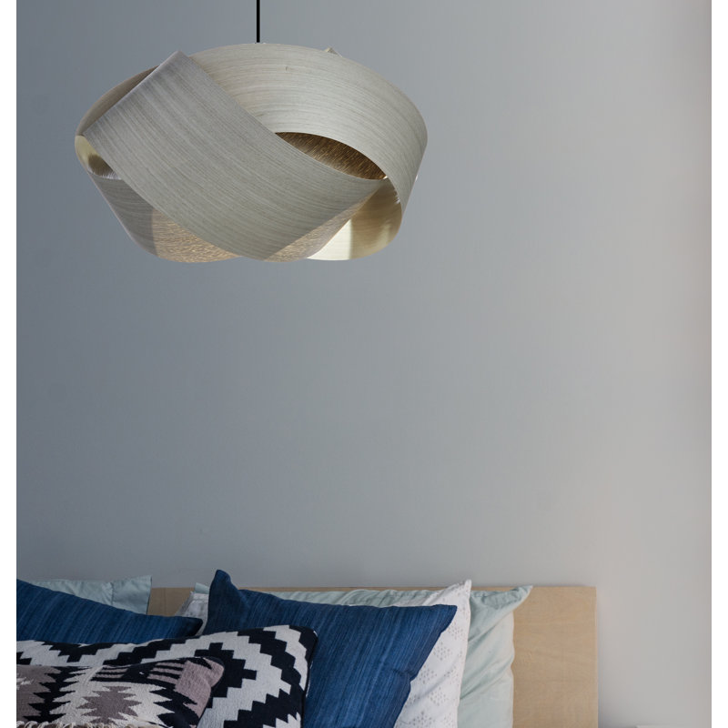 Serene Grande LED Chandelier, Gray Tay, 15" H x 22" W x 24" D