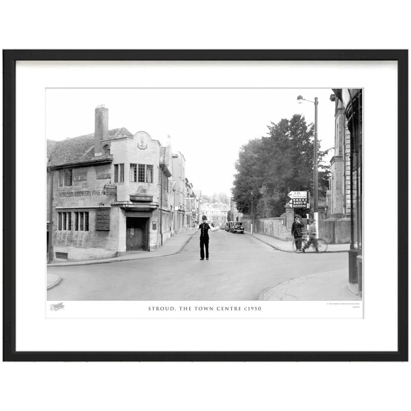 Stroud, The Town Centre C1950 by Francis Frith - Single Picture Frame Print, 40cm H x 50cm W x 2.3cm D