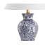 Ensemble de lampe de table bleue/blanche Cirebon