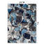 Tapis gris / argenté à poil long à motif floral Florentia-1119883287