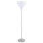 Lampe sur pied en métal chromé