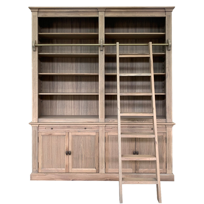 Irving 240 cm H x 200 cm W Library Bookcase