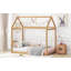 Lit simple en bois - Aucun sommier requis, fabrication en bois durable