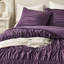 2 pièces d'édredon simple mauve, en microfibre prélavée, tout confort avec motif et attaches, standard 100, lavable à la machine en mauve, avec des détails en microfibre moelleuse pour se blottir toute l'année-121169883-121169882