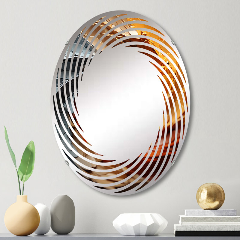 Miroir mural Infernal Infflection Spiral, Abstract Spirals, L 20 po x H 30 po