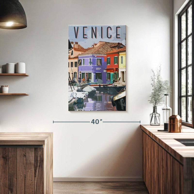 Aime Visit Venice, 39" H x 26" W