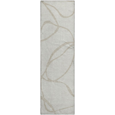 Premium Machine Washable Corum AMF999 Swirls Rug