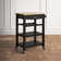 Michelle 4 Tier Butcher Block Kitchen Cart with Drawer and Wine Rack