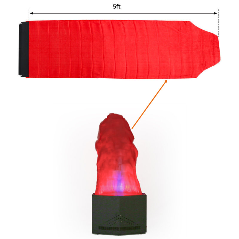 Lampe à flamme artificielle de 71 po de hauteur, H 71 po x L 10 po x P 20 po