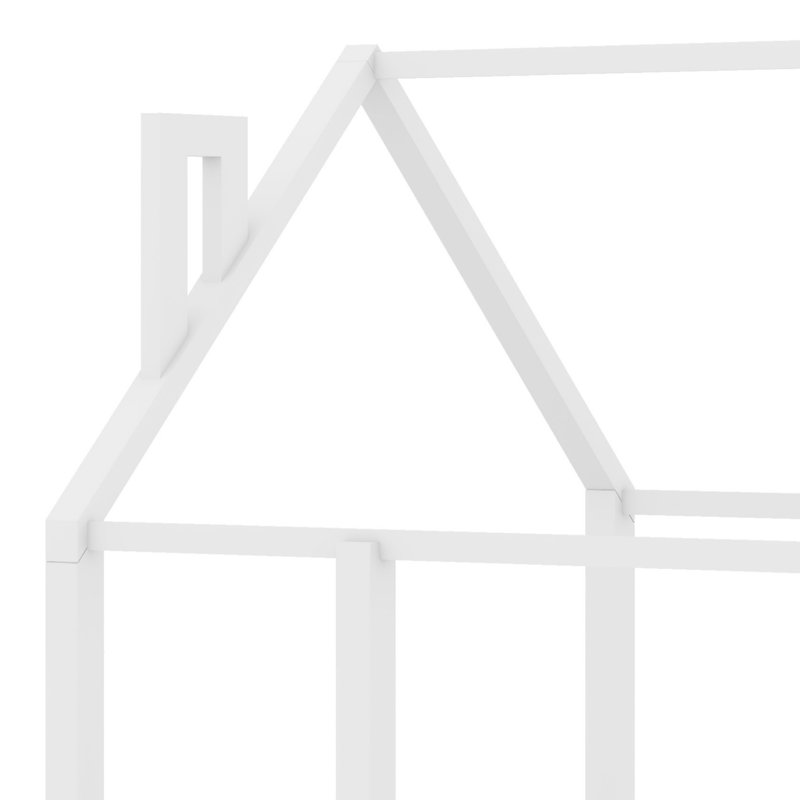 Cadre de lit en bois avec clôture