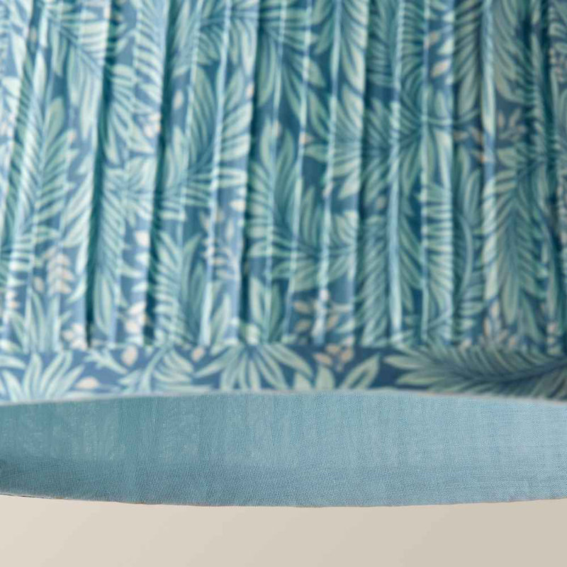 Clymer Linen Blend Empire Lamp Shade ( Slip-On ) in Blue, 15cm H x 25cm W x  25cm D