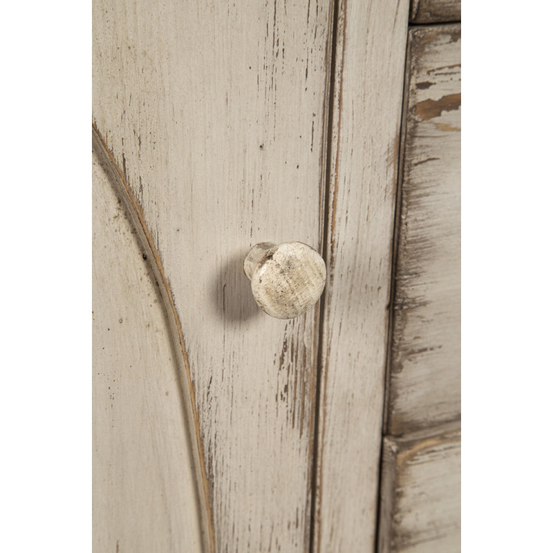 Buffet en bois massif 3 tiroirs Bushrah