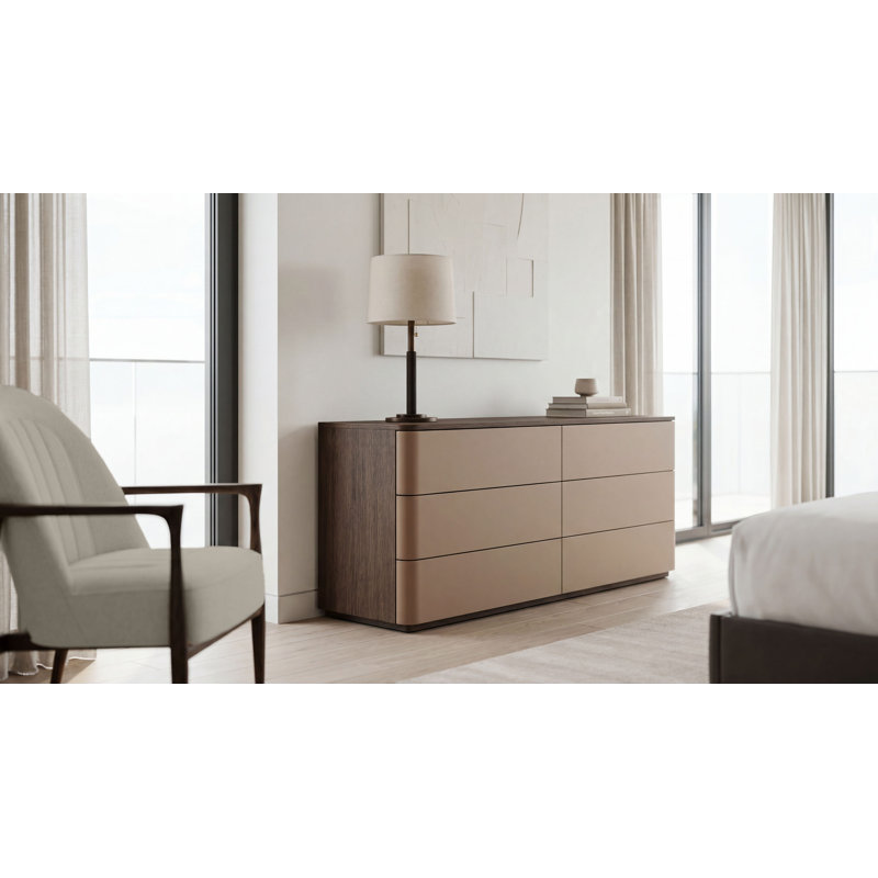Commode 6 tiroirs Séoul II, Brown