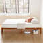 Solid Wood Platform Cherry Bed With Wooden Slats No Box Spring Needed Easy Assembly 12 Inch-1055868541