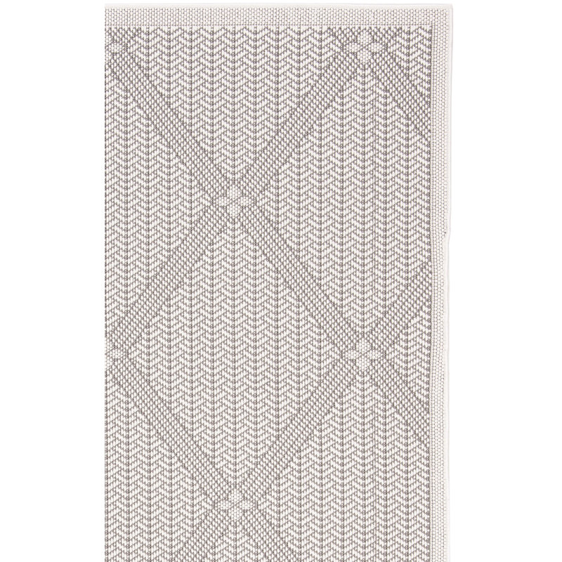 Tapis d'intérieur / extérieur à motif géométrique Kircher Performance, Carré 6 pi 7 po